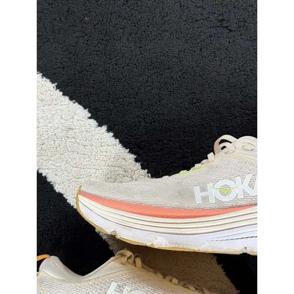 Hoka Shoes Womens Size 9D Gaviota 5 Wide One One Peach Athletic Running Sneakers